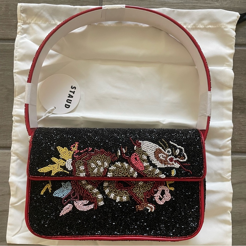 STAUD BEADED TOMMY BAG DRAGON - Picture 14 of 16